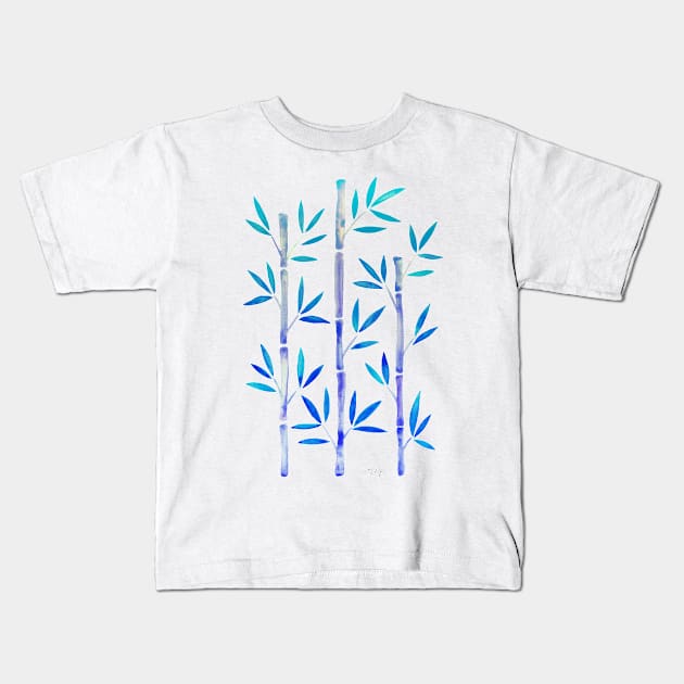 Indigo Bamboo Kids T-Shirt by CatCoq